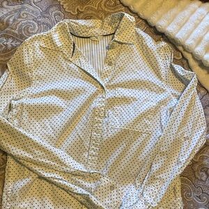 White with black polka dots women’s